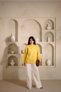Wide Leg Linen Trousers